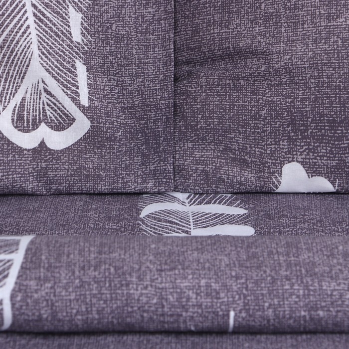 Постельное бельё Этель Дуэт &laquo;Перья&raquo; 143х215 см-2шт, 220х240 см, 70х70 см-2шт, 100% хлопок, бязь125 г/м2