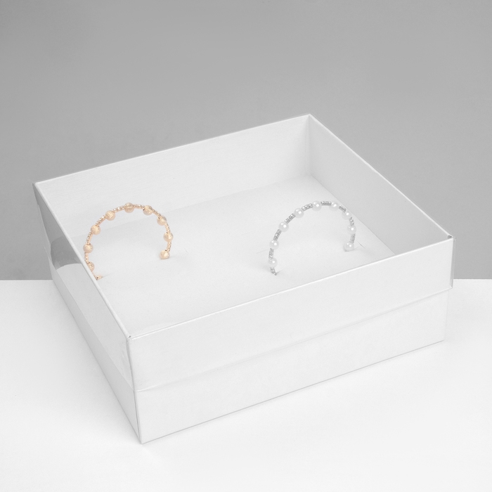 Подставка для украшений &laquo;Шкатулка&raquo; 12 мест, 18&times;16&times;7 см, цвет белый