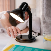 Лампа настольная Е27, светорегулятор (220В) черная (203А) RISALUX Лампа настольная Е27, светорегулятор (220В) черная (203А) RISALUX