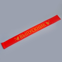 Карнавальный набор &laquo;Лучший выпускник&raquo;, 2 предмета: лента красная + булавка, ободок