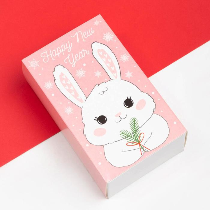 Набор новогодних носков для девочки Крошка Я &laquo;Зайчик&raquo;, 4 пары, 10-12 см