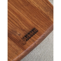 Доска для подачи авторская &laquo;Кость&raquo;, 29&times;17&times;2 см, натуральный дуб