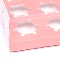 Коробка для 12 капкейков, розовый 34.7 × 26.3 × 10 см Коробка для 12 капкейков, розовый 34.7 × 26.3 × 10 см