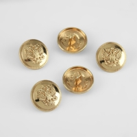 Набор пуговиц на ножке «Герб России», d = 20 мм, 5 шт, цвет золотой Набор пуговиц на ножке «Герб России», d = 20 мм, 5 шт, цвет золотой