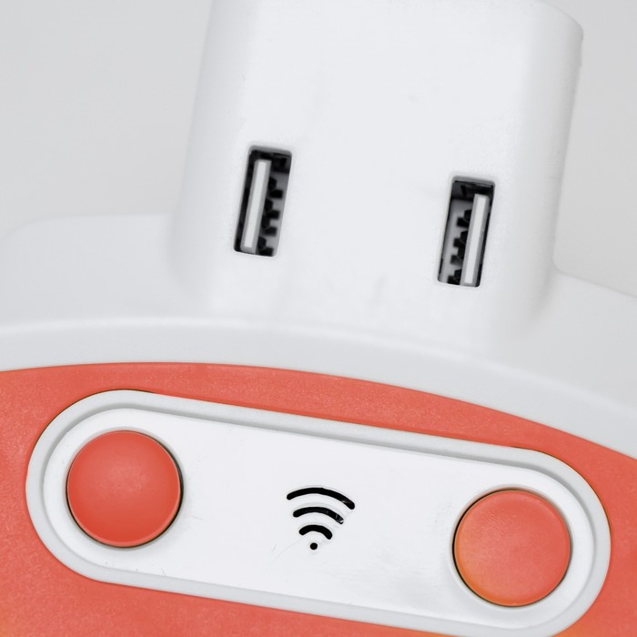 Бра с розетками Бра с розетками "Модерни" LED 5Вт бело-оранжевый 15,5х3,4х42 см