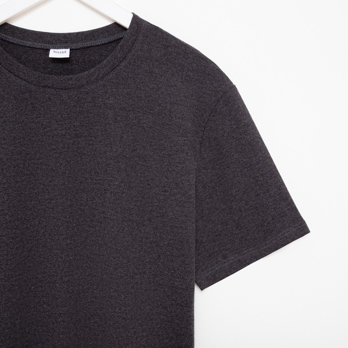 Футболка мужская MINAKU REGULAR FIT: цвет антрацит, р-р 56 Футболка мужская MINAKU REGULAR FIT: цвет антрацит, р-р 56