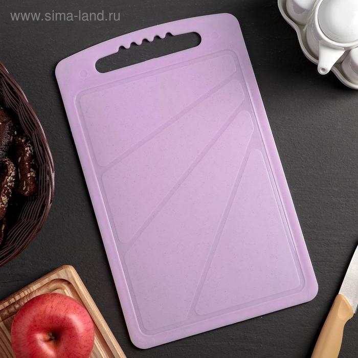 Доска разделочная, 32×20 см, цвет МИКС Доска разделочная, 32×20 см, цвет МИКС