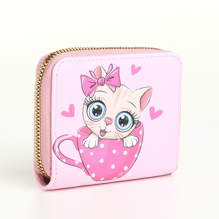 Кошелёк на молнии, цвет розовый Кошелёк на молнии, цвет розовый