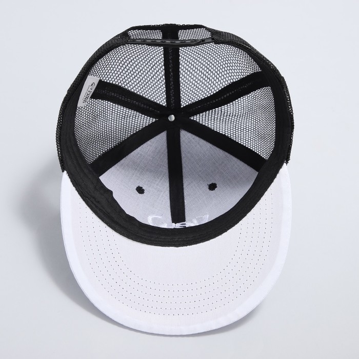 Кепка мужская с прямым козырьком New York, цвет чёрный, сетка, р-р 56 Кепка мужская с прямым козырьком New York, цвет чёрный, сетка, р-р 56