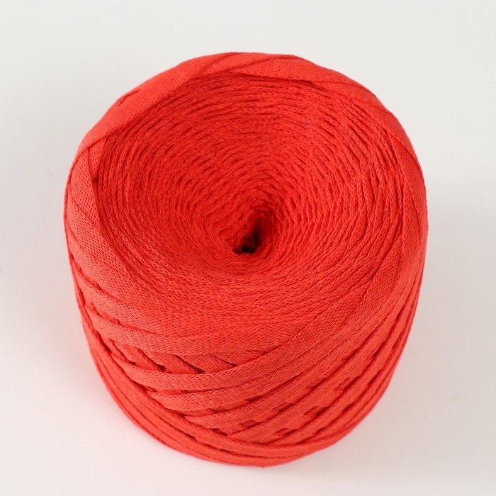 Трикотажная пряжа "Риббон" 85м/170&plusmn;5 гр (Хурма)