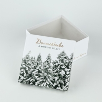 Набор подарочных коробк 5 в 1 &laquo;Снежная зима&raquo;, 14 х 14 х 8&ndash;22 х 22 х12 см, Новый год