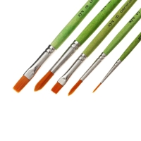 Набор кистей синтетика ZOO, круглые (№ 1, 3, 5) и плоские (№ 6, 8) Набор кистей синтетика ZOO, круглые (№ 1, 3, 5) и плоские (№ 6, 8)