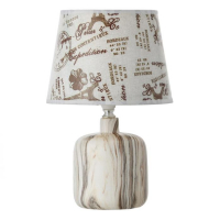 Лампа настольная "Латона" 1х40Вт Е14 бежевый 20х20х33 см RISALUX Лампа настольная "Латона" 1х40Вт Е14 бежевый 20х20х33 см RISALUX