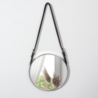 Зеркало настенное «Антураж», d зеркальной поверхности 28 см, цвет серебристый/МИКС Зеркало настенное «Антураж», d зеркальной поверхности 28 см, цвет серебристый/МИКС