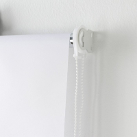 Штора рулонная &laquo;Механика&raquo;, 90&times;180 см (с учётом креплений 3,5 см), цвет белый