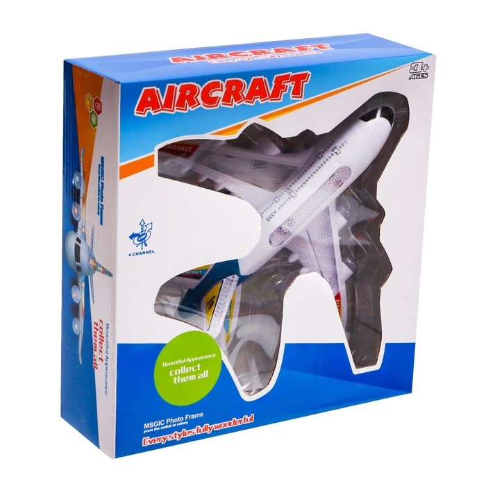 Самолет &laquo;Лайнер&raquo;, работает от батареек, световые и звуковые эффекты