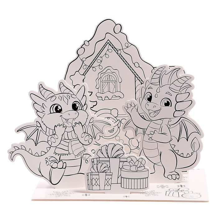 Набор для творчества 3 в 1 «3D-раскраска. Весёлые дракончики» Набор для творчества 3 в 1 «3D-раскраска. Весёлые дракончики»