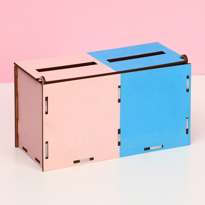 Семейный банк на свадьбу для сбора денег на малыша &laquo;Девочка или мальчик&raquo;, 19,1х10,1х7,7 см