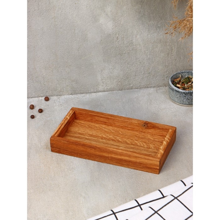 Подставка - органайзер деревянная Adelica, 18,5&times;9,5&times;2,5 см, дуб