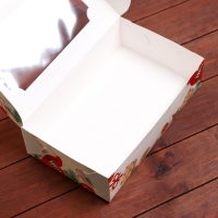 Новый год. Коробка складная, кондитерская упаковка с окном "Новогодние подарки", 25 х 15 х 7 см Новый год. Коробка складная, кондитерская упаковка с окном "Новогодние подарки", 25 х 15 х 7 см