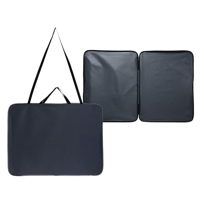 Папка для чертежей и рисунков А2, 640 х 470 х 50 мм, с ручками, текстильная, ПДМ-5, Calligrata серая Папка для чертежей и рисунков А2, 640 х 470 х 50 мм, с ручками, текстильная, ПДМ-5, Calligrata серая