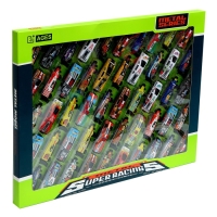 Набор металлических машинок «Гоночные», в комплекте 50 шт Набор металлических машинок «Гоночные», в комплекте 50 шт