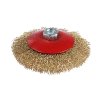 Щетка металлическая для УШМ ЛОМ, "тарелка", М14, 125 мм Щетка металлическая для УШМ ЛОМ, "тарелка", М14, 125 мм