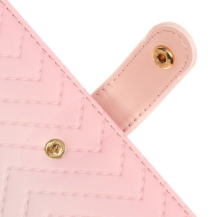 Планинг карманный недатированный 80 листов, 100х170мм, deVENTE.Elizabeth, твердая обложка кожзам с поролоном, хлястик, блок 70, розовый