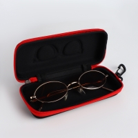 Футляр для очков на молнии, длина 15,5 см, цвет МИКС Футляр для очков на молнии, длина 15,5 см, цвет МИКС