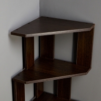 Стеллаж угловой 380х380х1563 см, Венге