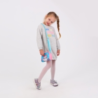 Сумка детская для девочки &laquo;Серый котик&raquo; из эко-кожи, на ремешке, 15х12х3 см