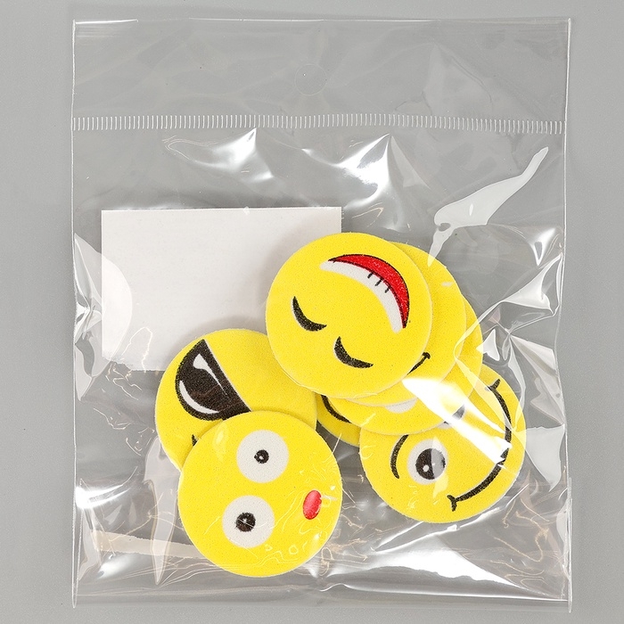 Набор фигурок из EVA на клеевой основе Набор фигурок из EVA на клеевой основе "Смайлы", 8 шт МИКС