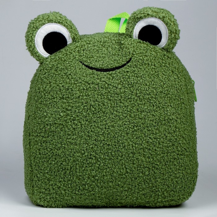 Рюкзак детский для девочки &laquo;Лягушка&raquo;, плюшевый