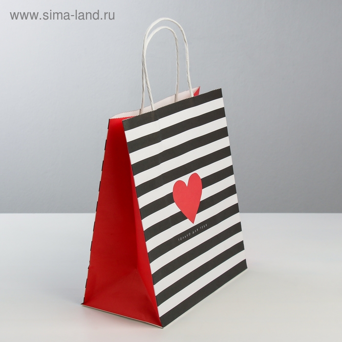 Пакет подарочный крафт, упаковка, «С Любовью», 22 х 25 х 12 см Пакет подарочный крафт, упаковка, «С Любовью», 22 х 25 х 12 см