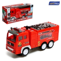 Машина &laquo;Пожарная служба&raquo;, световые и звуковые эффекты, работает от батареек