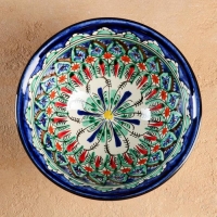 Коса Риштанская Керамика "Узоры", 18 см, большая, микс Коса Риштанская Керамика "Узоры", 18 см, большая, микс