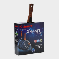 Сковорода Granit ultra red, d=26 см, съёмная ручка, стеклянная крышка, антипригарное покрытие, цвет коричневый Сковорода Granit ultra red, d=26 см, съёмная ручка, стеклянная крышка, антипригарное покрытие, цвет коричневый