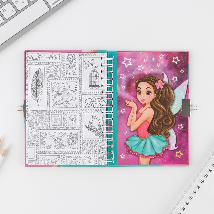 Анкета на замочке, в твердой обложке А6, 40 листов &laquo;Мои секреты&raquo;