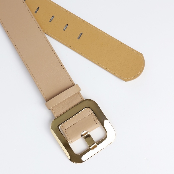 Ремень женский, ширина 4,8 см, пряжка металл, цвет бежевый Ремень женский, ширина 4,8 см, пряжка металл, цвет бежевый