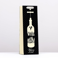 Пакет  под бутылку &laquo;Life in wine&raquo;, 12 x 36 x 9 см