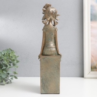 Сувенир полистоун "Девочка на кубе, с цветком в волосах" под бронзу 9,5х12х34 см Сувенир полистоун "Девочка на кубе, с цветком в волосах" под бронзу 9,5х12х34 см