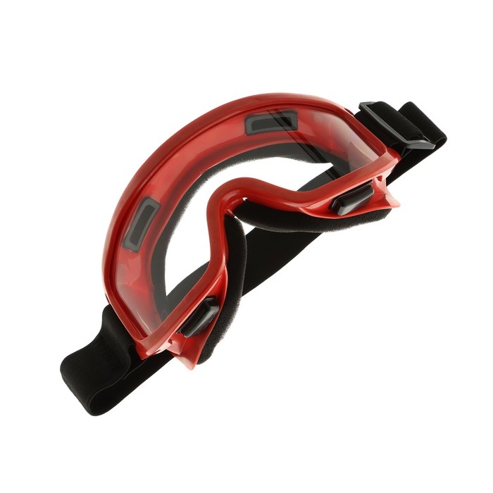 Очки-маска для езды на мототехнике, стекло прозрачное, цвет желтый Очки-маска для езды на мототехнике, стекло прозрачное, цвет желтый