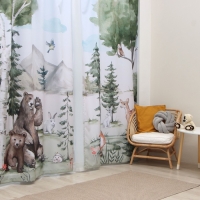 Комплект штор Этель "Хозяева леса" 145*260 см-2 шт, 100% п/э, 140 г/м2 Комплект штор Этель "Хозяева леса" 145*260 см-2 шт, 100% п/э, 140 г/м2