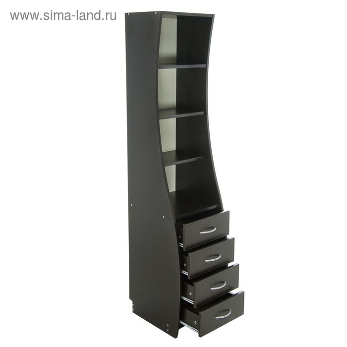 Стойка стола компьютерного, 400х455х1790, Венге темный