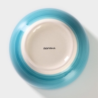 Салатник керамический Доляна &laquo;Морской мир&raquo;, 800 мл, d=14 см, цвет голубой