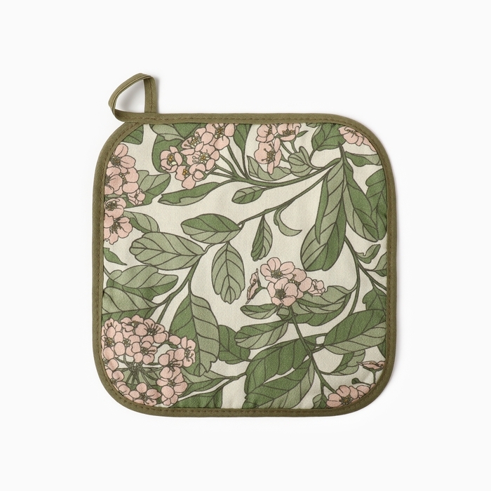 Прихватка "Этель" Spring garden 19х19см,100% хлопок, саржа 190 г/м2