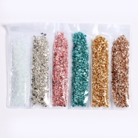 Крошка стеклянная для эпоксидной смолы, набор 6 цветов, вес 1 цвета — 5 г Крошка стеклянная для эпоксидной смолы, набор 6 цветов, вес 1 цвета — 5 г