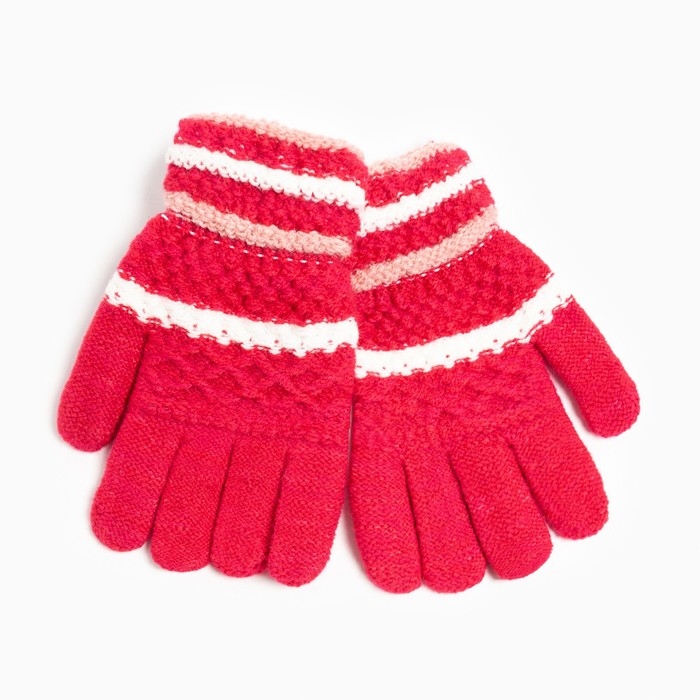 Перчатки детские, цвет розовый, размер 15 (7-8 лет) Перчатки детские, цвет розовый, размер 15 (7-8 лет)