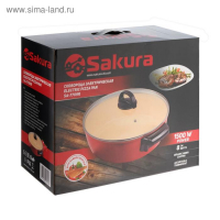 Сковорода электрическая Sakura SA-7709R, 1360 Вт, d=30, глубина 8 см Сковорода электрическая Sakura SA-7709R, 1360 Вт, d=30, глубина 8 см