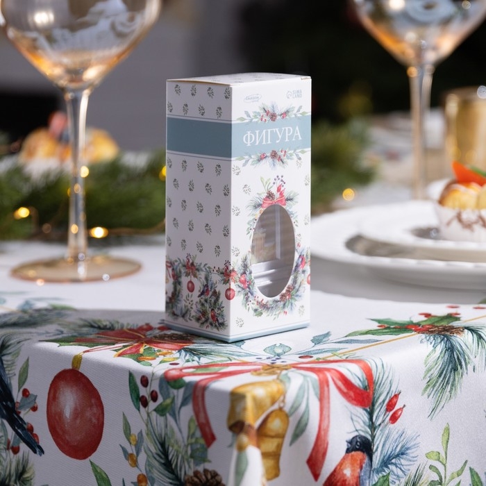 Светодиодная фигура &laquo;Серебристый фонарь с совой&raquo; 5 &times; 12 &times; 5 см, пластик, батарейки AG13х3 (в комплекте), свечение тёплое белое